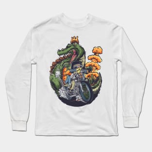 Crock Rider: Fueled & Focused Long Sleeve T-Shirt